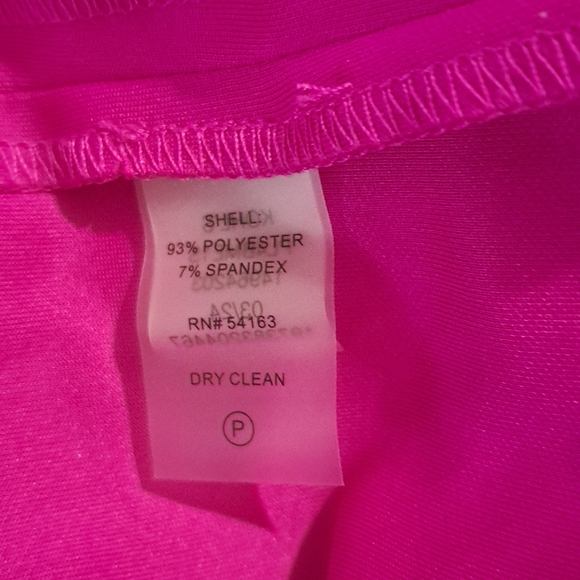 Andrew Marc Ruffle Sleeve Sheath Dress, Raspberry, Size 8 - Picture 6 of 7